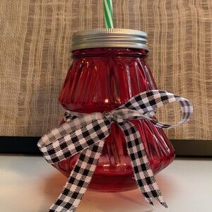 Christmas Tree Sipper with Straw Lid🎄